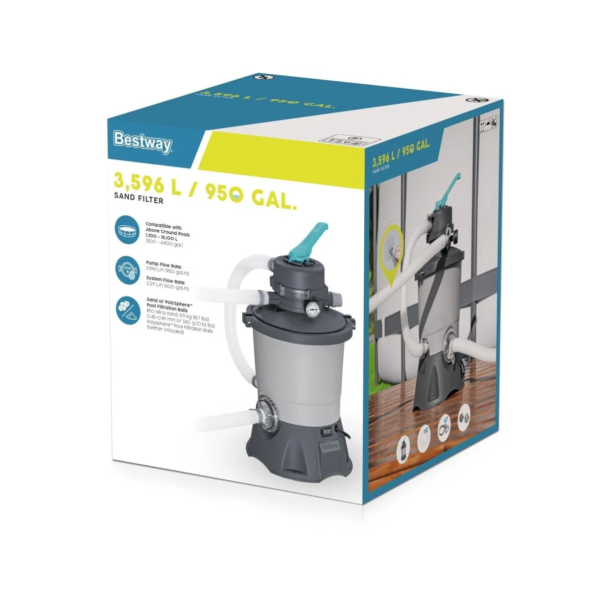 Pompa filtro a sabbia bestway 3.596 l/h | Bestway - Image 7