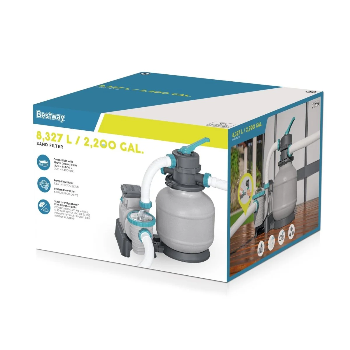 Pompa filtro a Sabbia Flowclear da 7.570 lt/h | Bestway - Image 7