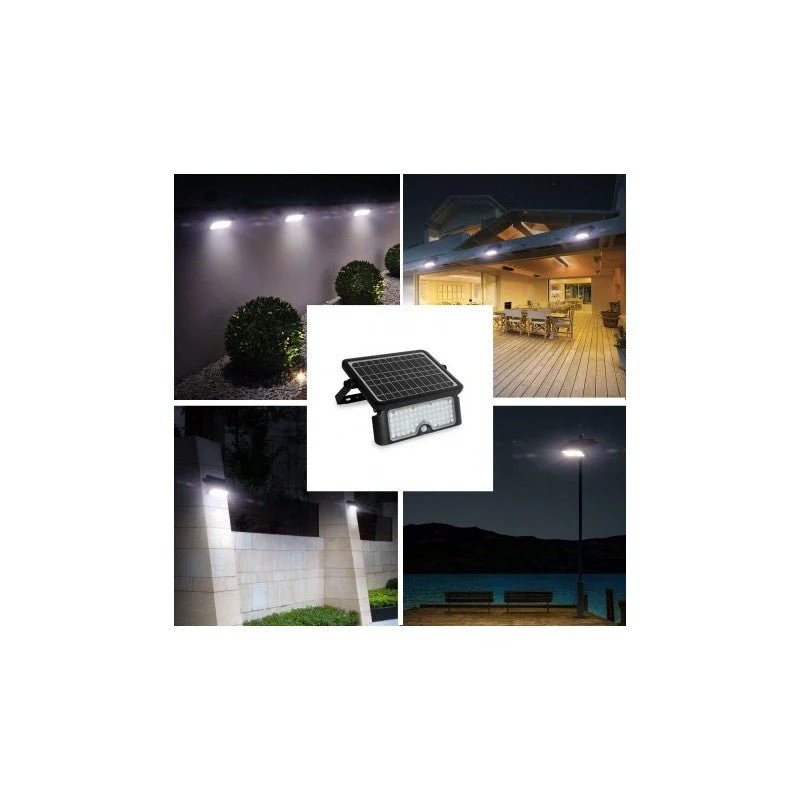 Proiettore Solare 1500lm 10w 4000k Nero - Image 3