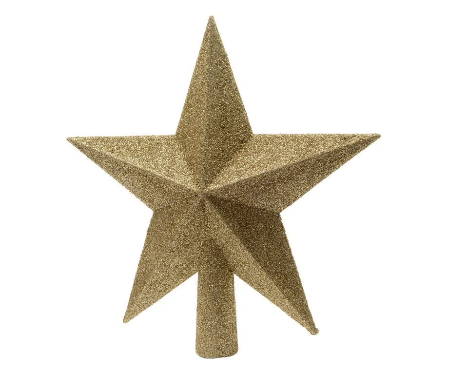 Puntale a Stella Glitter Altezza 19 cm