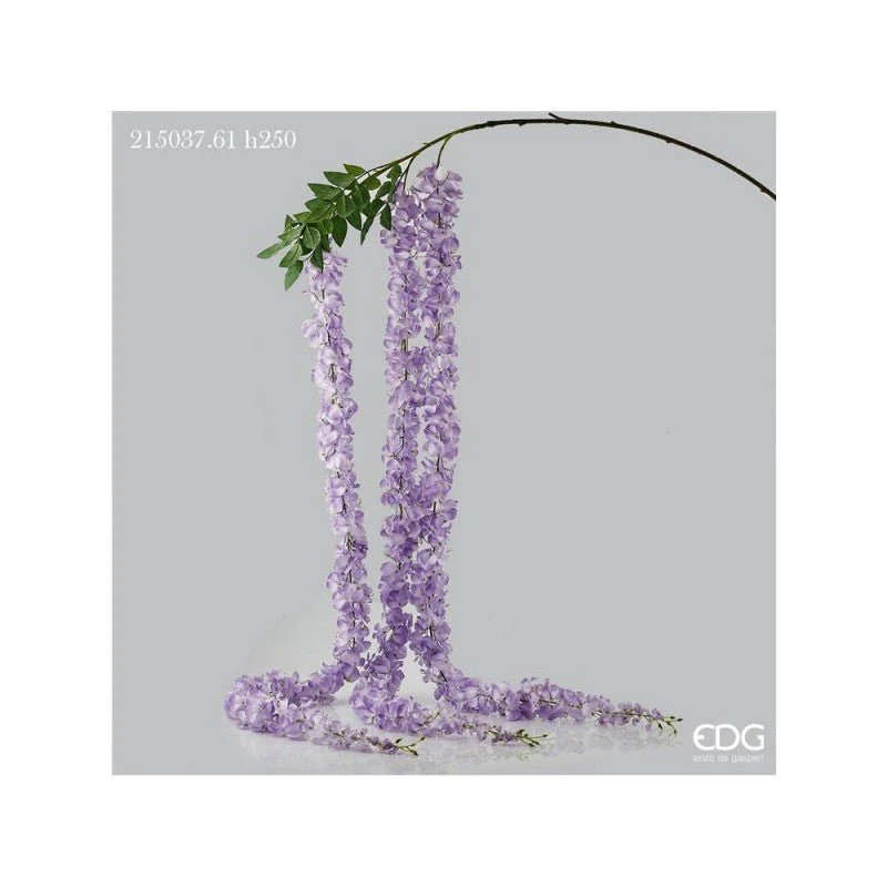 Ramo artificiale Glicine Chic Lavanda h250cm | Enzo De Gasperi