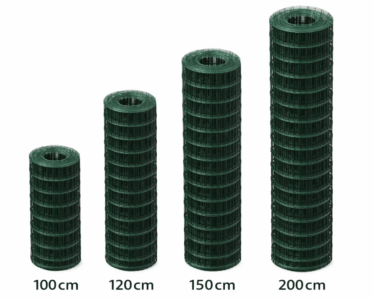 Rete plastificata elettrosaldata zincata in rotolo 25m Xone