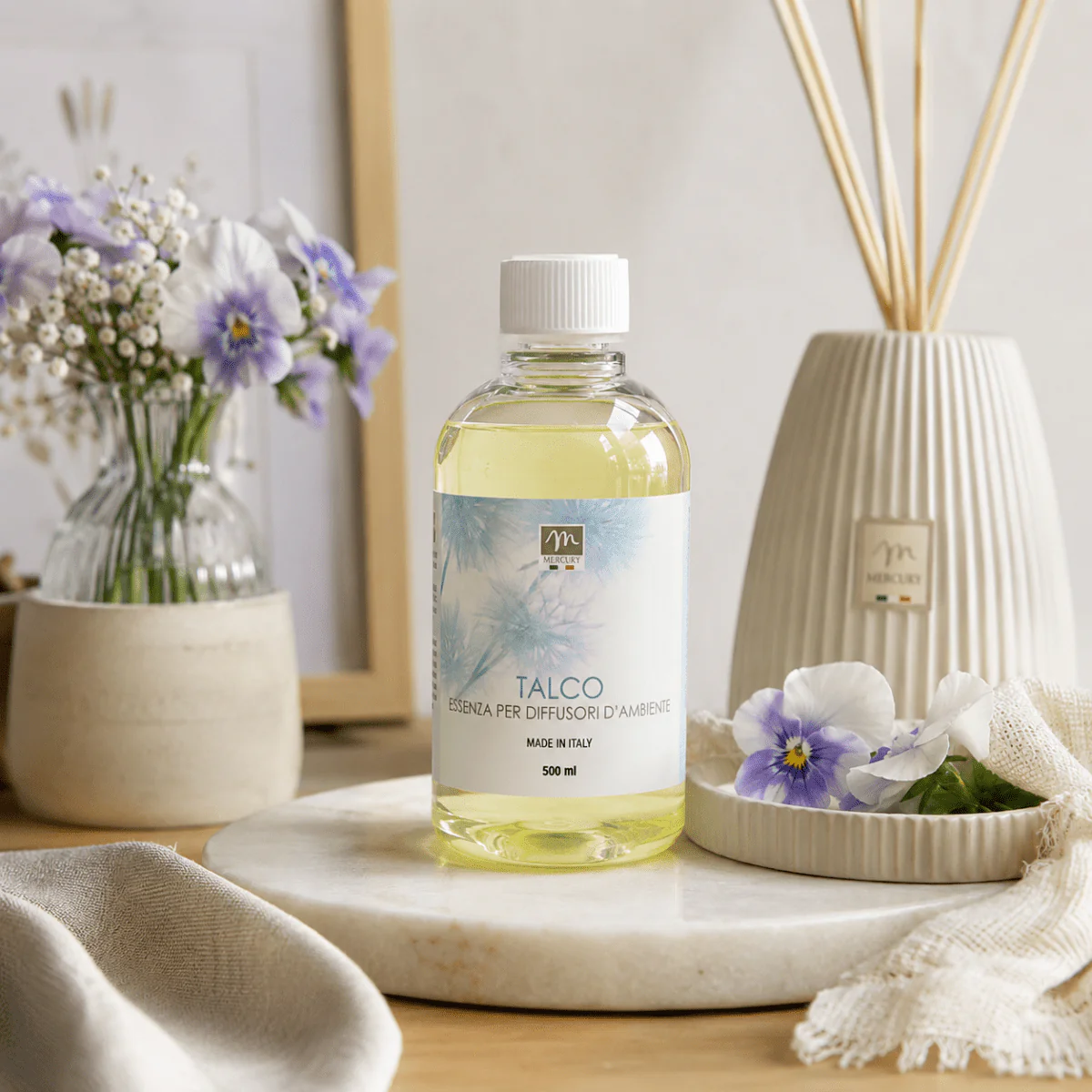 Ricarica per diffusore essenza talco e violetta 500 ml | Mercury - Image 2