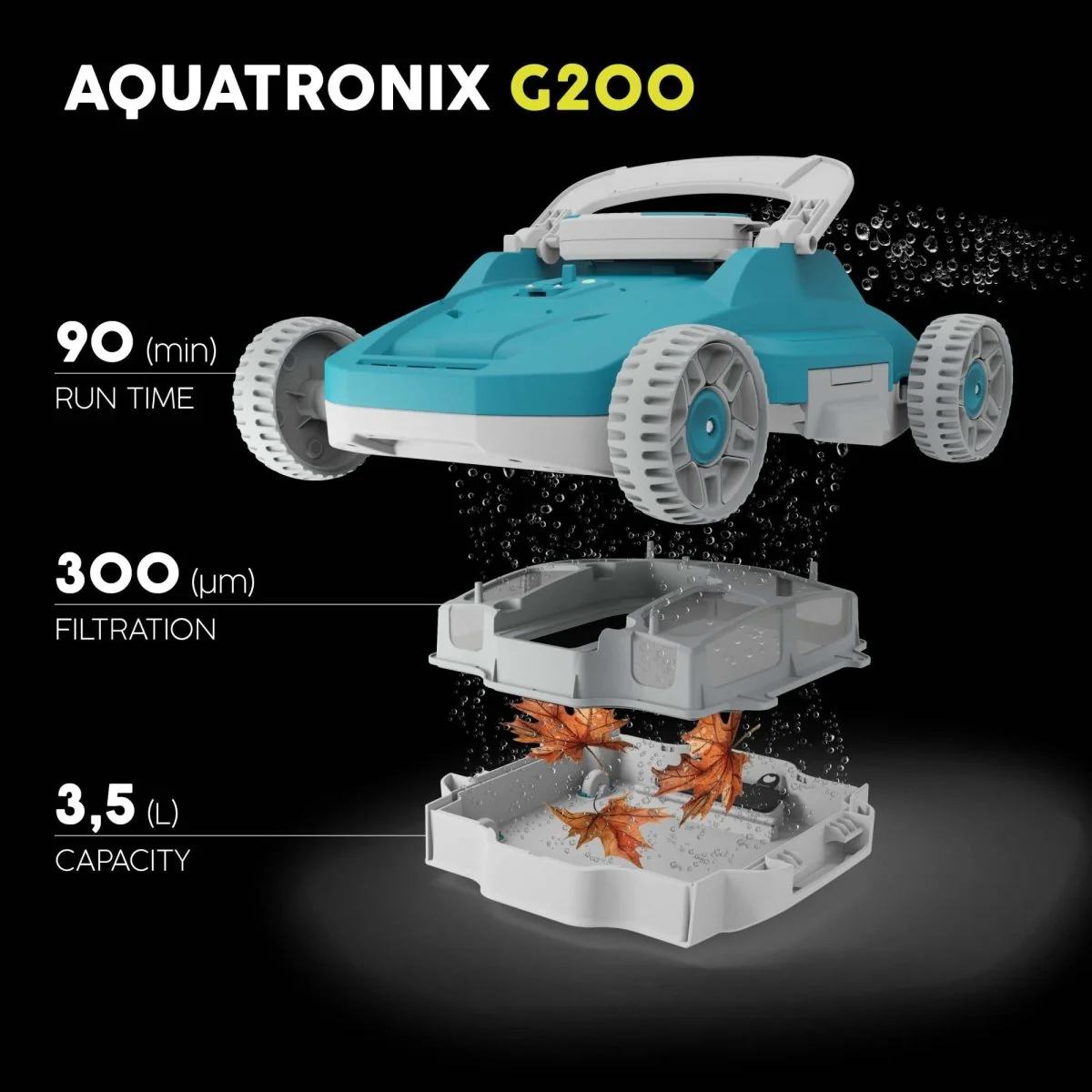 Robot Pulizia Piscina Aquatronix G200 Automatico Senza Fili - Image 4