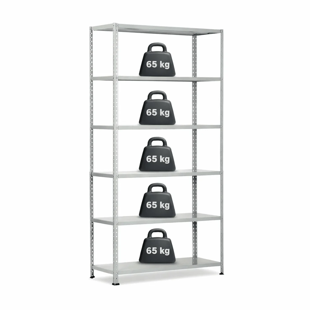 Scaffale 5 ripiani 40x100 cm aste incluse - Image 3