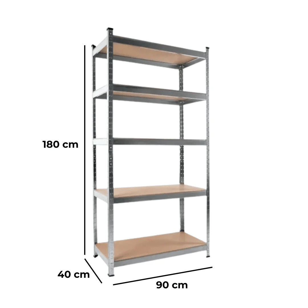 Scaffale modulare in metallo e legno a 5 ripiani - Ultra Resistente Xone - Image 2
