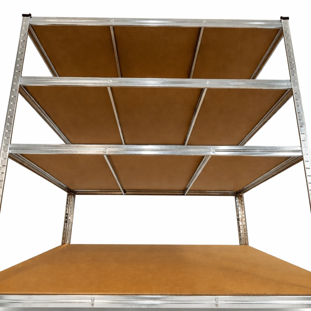 Scaffale 5 ripiani in acciaio e MDF Thor 120x60x180 cm - Image 4