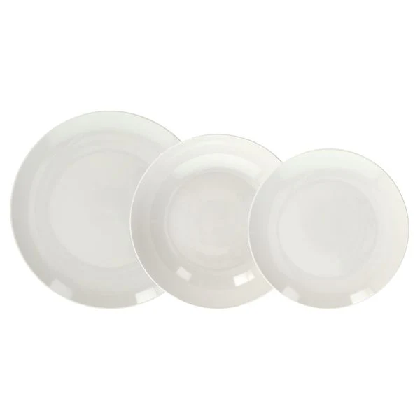 Servizio piatti 18 pezzi Porcellana Bianco Linea Modus Tognana - Image 2