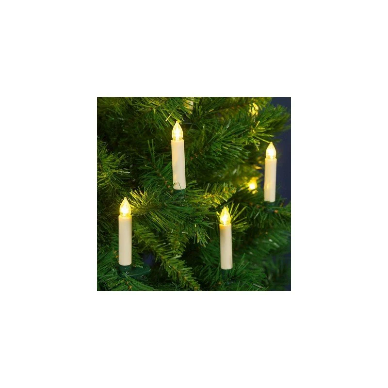 Set 10 candele per albero di Natale - Image 2