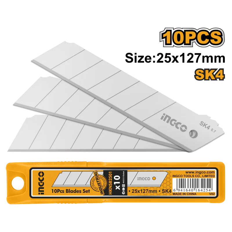 Set 10 Lame a spezzare 25x127mm