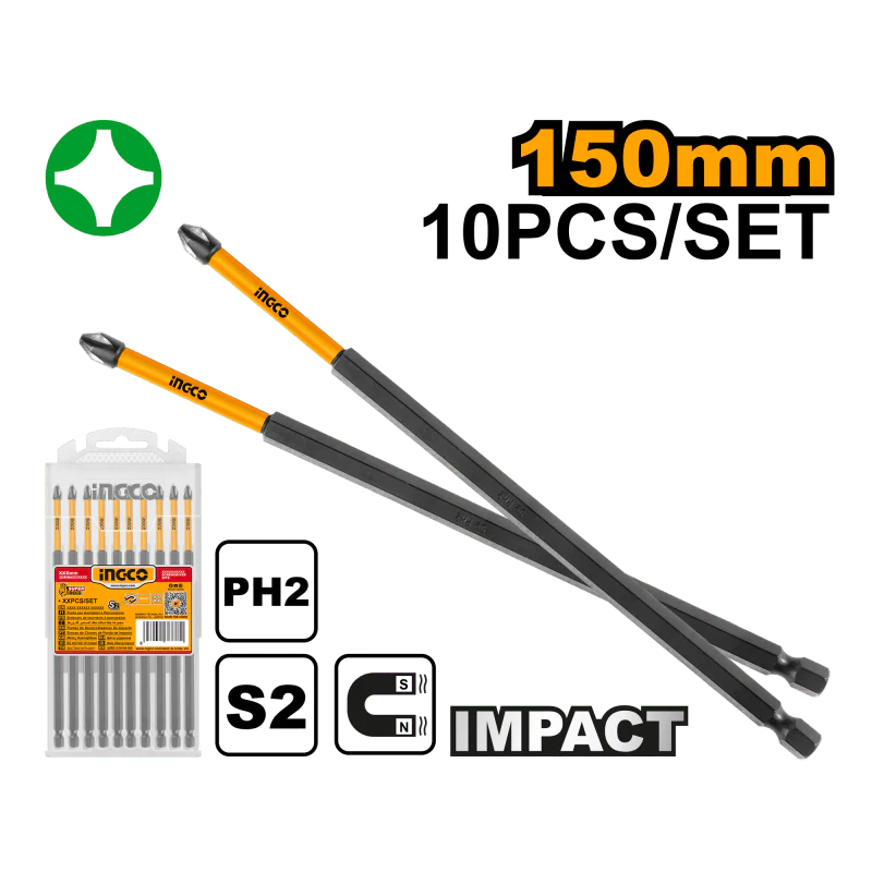 Set 10pz Cacciaviti Bit 150mm