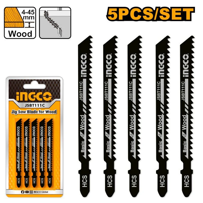 Set 5 Lame Ricambio Legno Seghetto Alternativo 8TPI