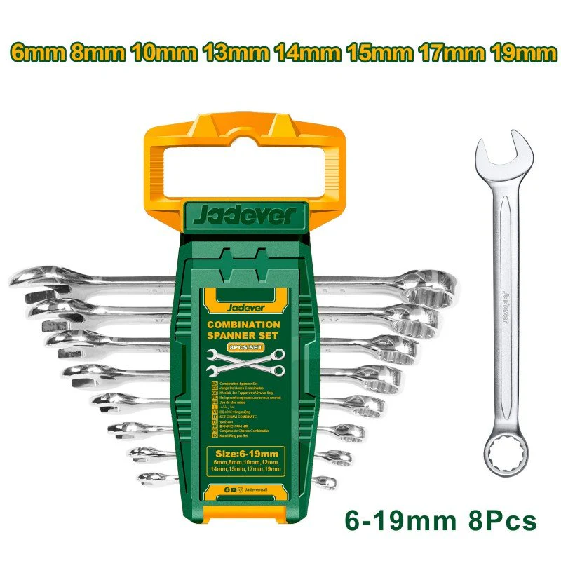 Set 8 Chiavi Combinate 6-19mm