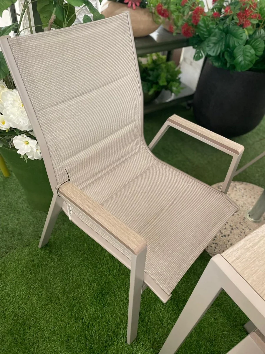 Set da giardino con tavolo e 6 sedie greige natural – Asterix | Xone - Image 12