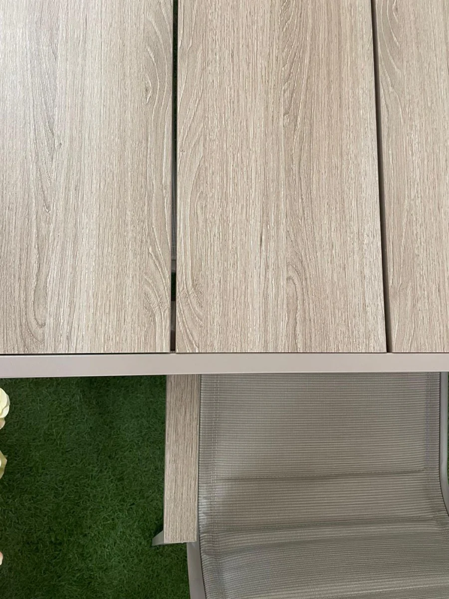 Set da giardino con tavolo e 6 sedie greige natural – Asterix | Xone - Image 14