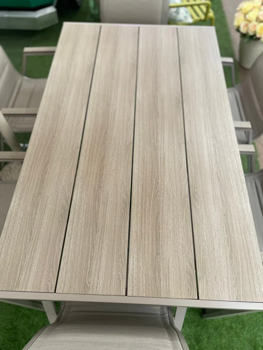 Set da giardino con tavolo e 6 sedie greige natural – Asterix | Xone - Image 18