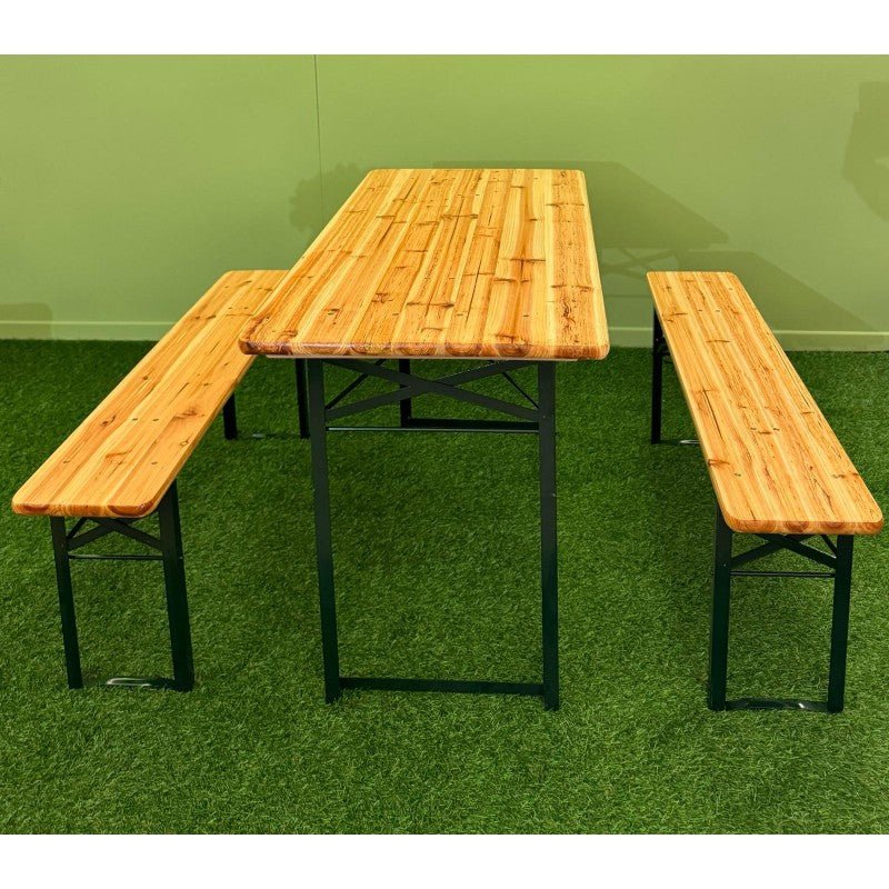 Set Birreria con tavolo e 2 panche 120x60 cm - Image 3