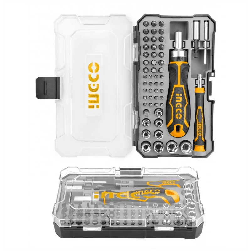 Set cacciaviti e bit Ingco 55 pz