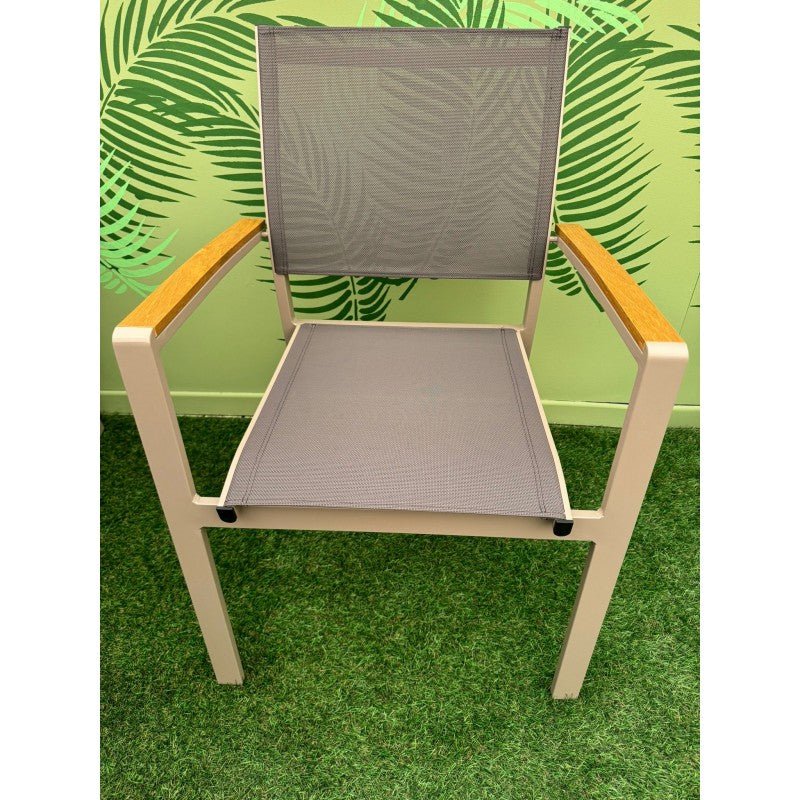 Set da giardino con tavolo allungabile tortora Zeus e 6 sedie Era | Xone - Image 9