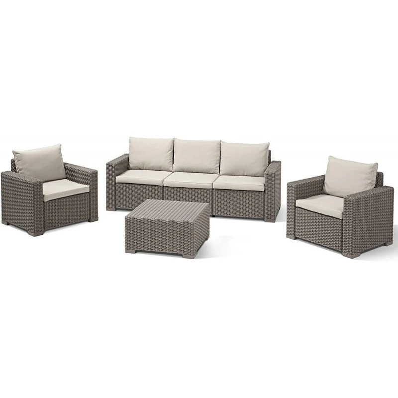 Set salotto da giardino California Keter color Cappuccino - Image 2