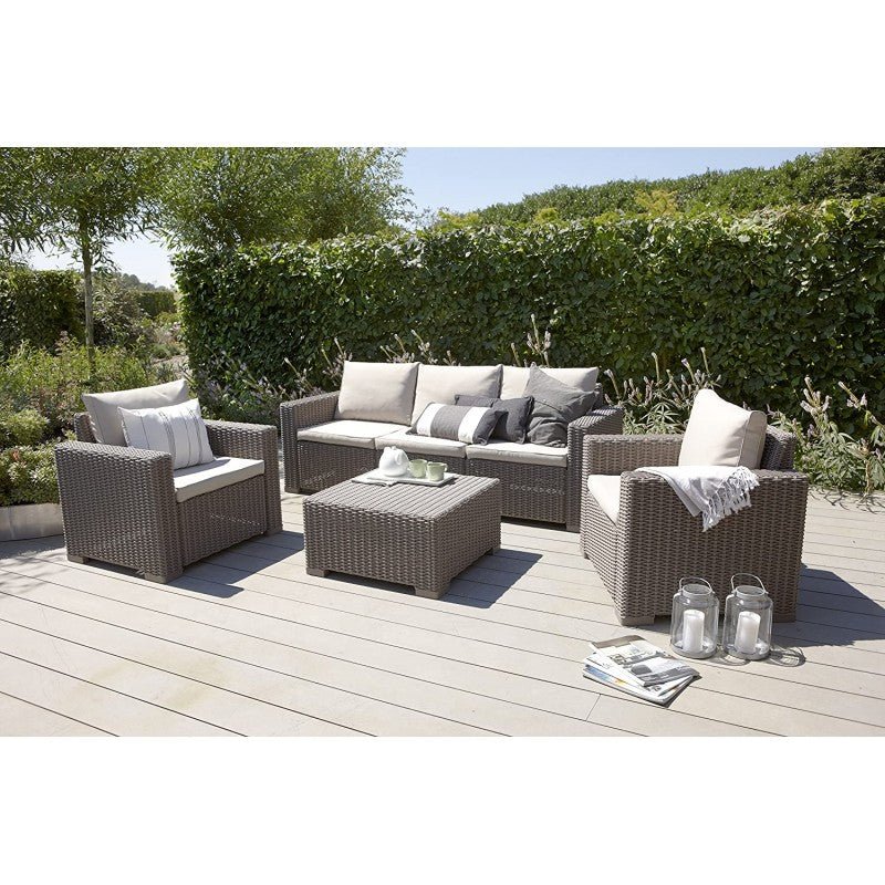 Set salotto da giardino California Keter color Cappuccino - Image 4