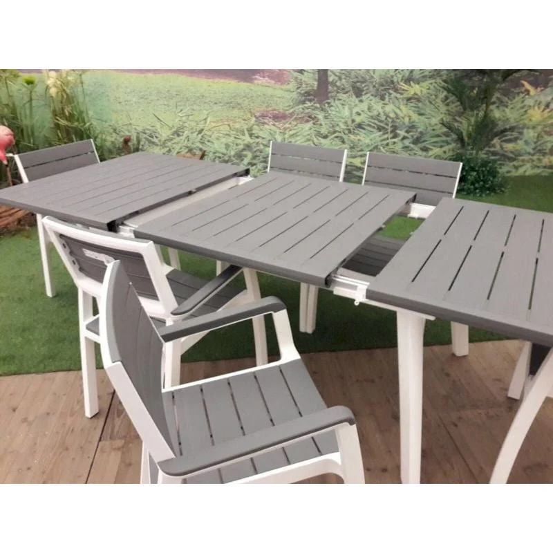 Set tavolo allungabile da giardino + 6 sedie Harmony Keter - Image 3