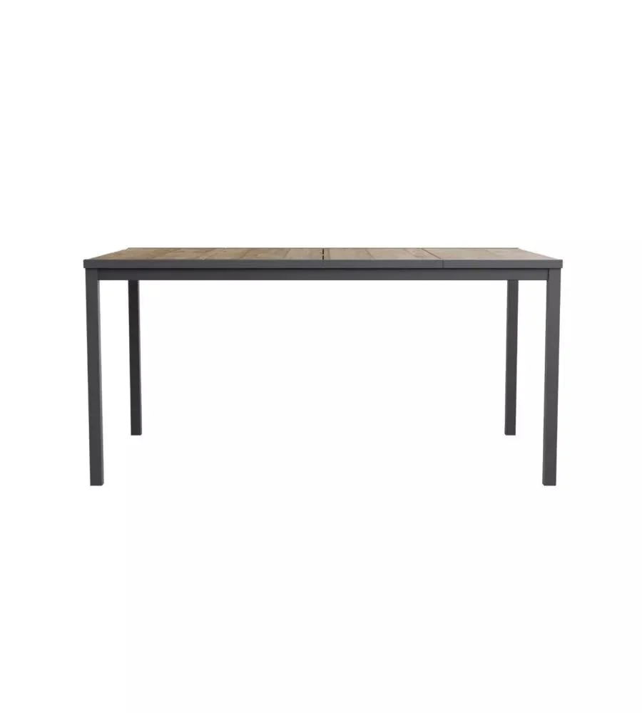 Set da giardino con tavolo effetto legno Porto e 6 sedie graphite Julie | Keter - Image 3