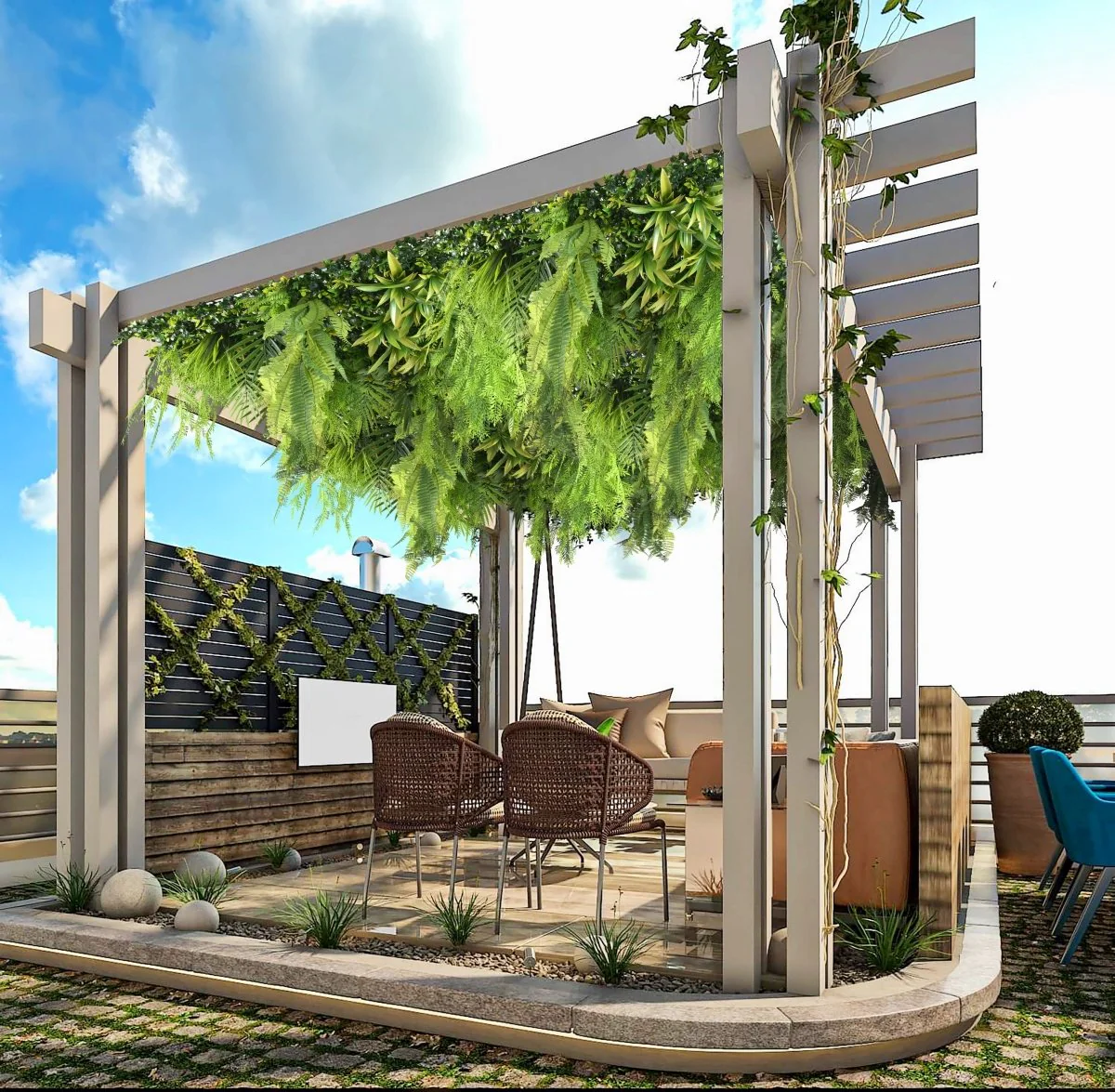 Siepe Artificiale 3D Greenwall Rampicante 100x100cm | Xone - Image 3