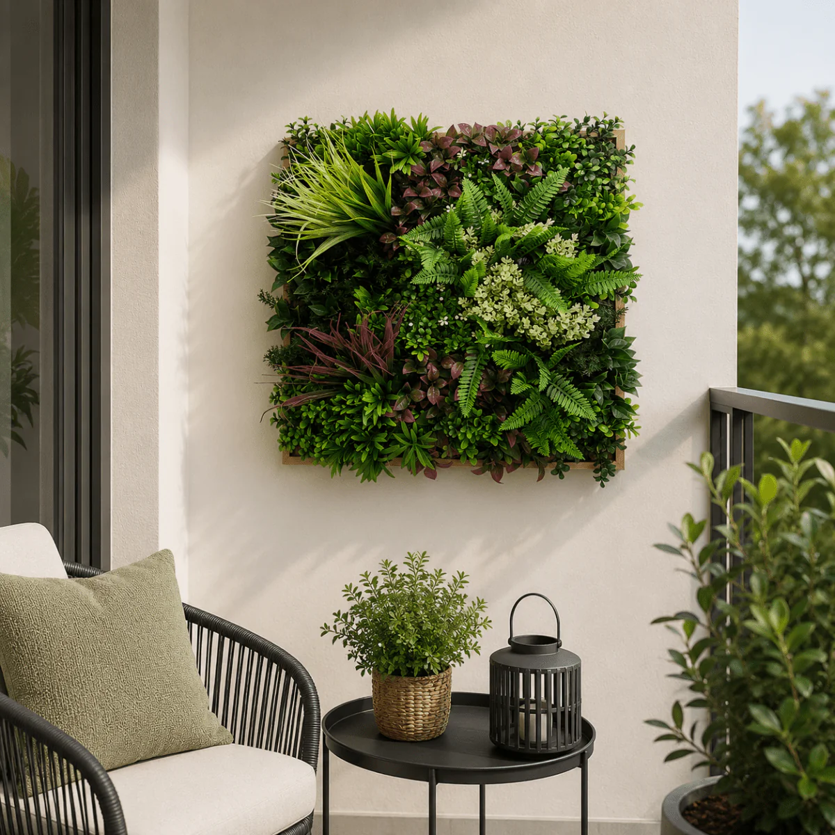 Siepe Quadro Verde Artificiale Decorativo Summer Frame 50x50cm | Xone - Image 3