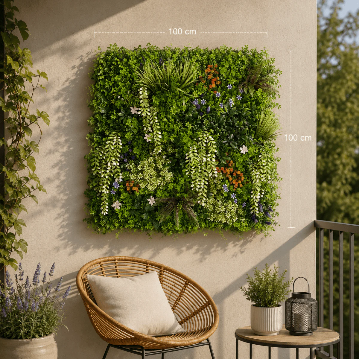Siepe Artificiale 3D Sunset 100x100 cm | Xone - Image 3