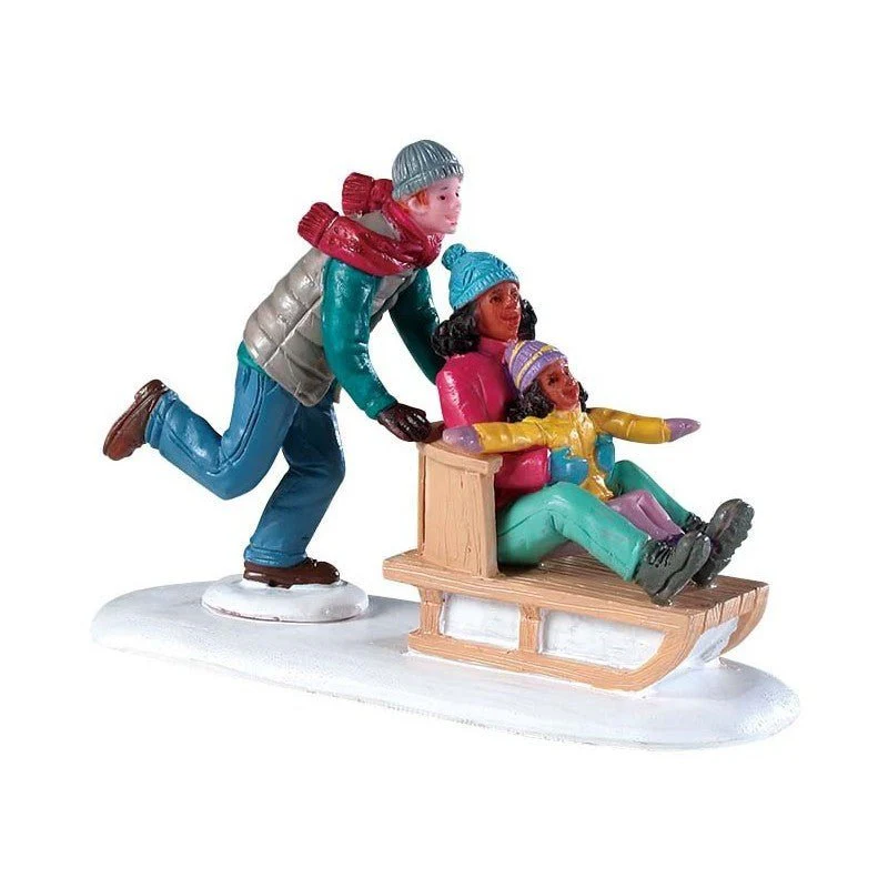 Soggetto Famiglia Sullo Slittino - Lemax