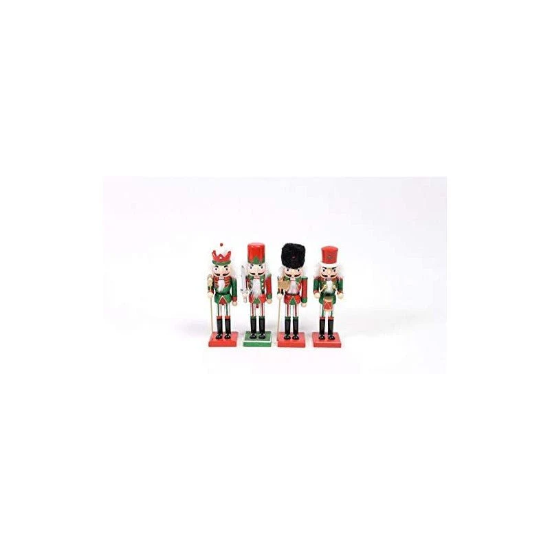 Soldatino schiaccianoci rosso-verde h25cm