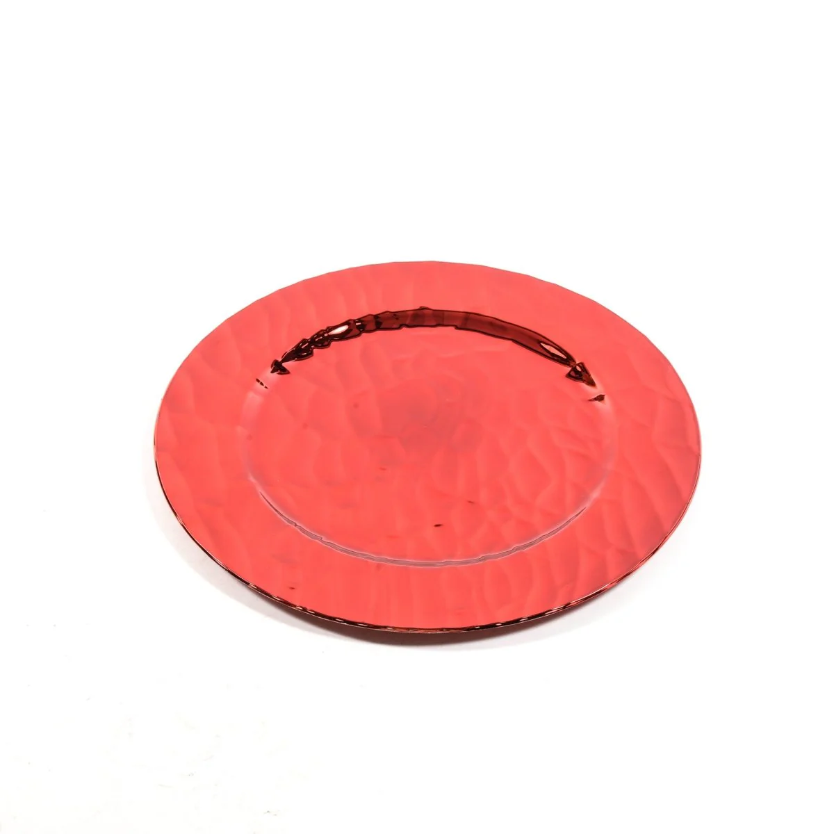 Sottopiatto Rosso Lucido in Plastica