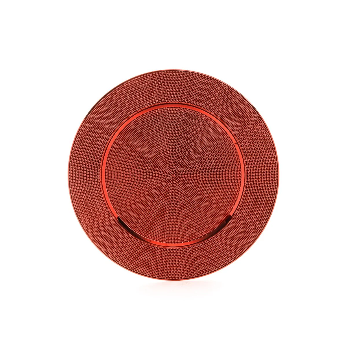 Sottopiatto Rosso Lucido in Plastica