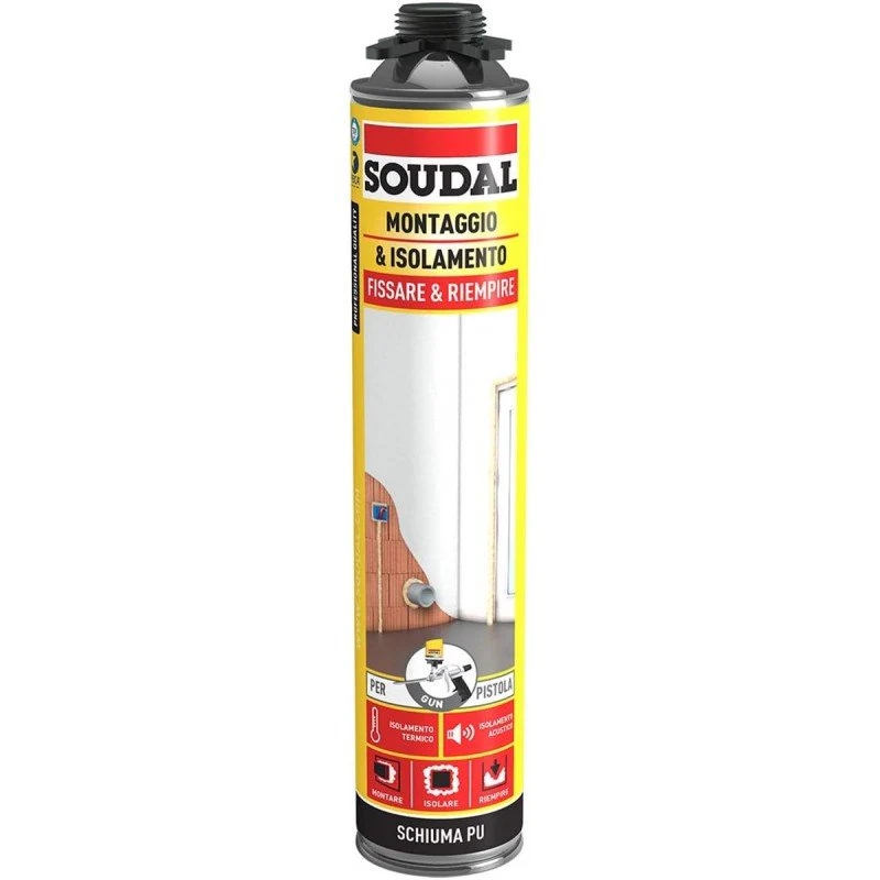 Schiuma Poliuretanica a Pistola Soudal 750ml