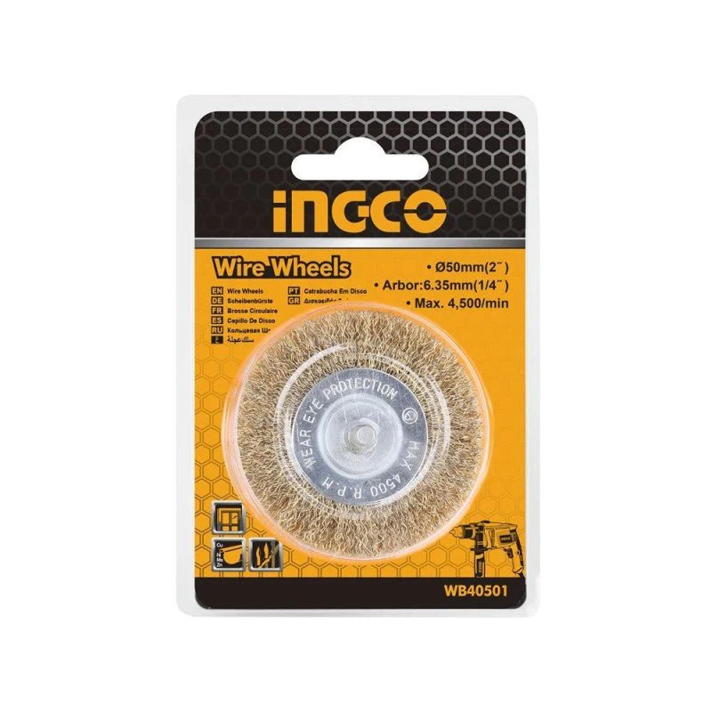Spazzola circolare Ingco con filo ondulato 100 mm