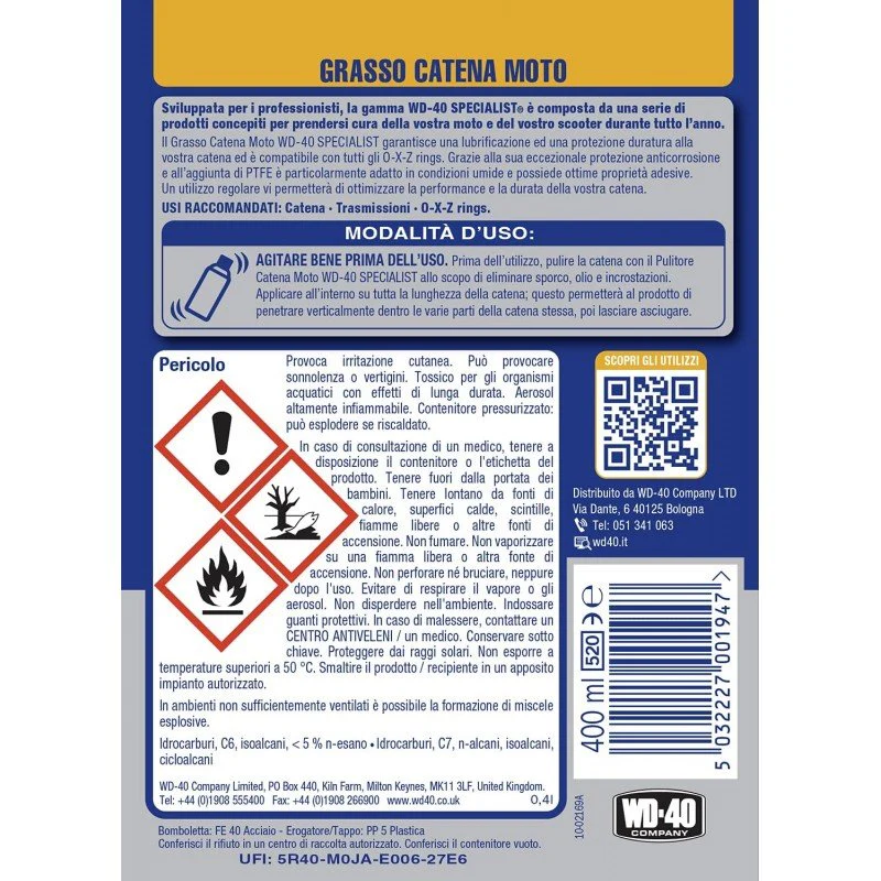 Specialist Grasso Catena Condizioni umide 400ml | WD-40 - Image 6