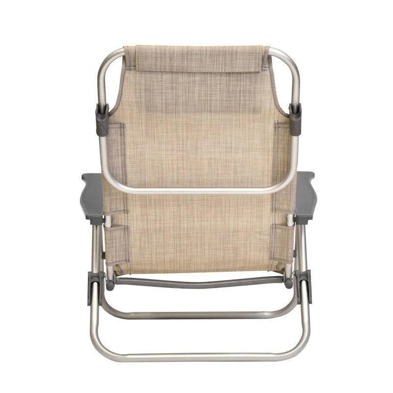 Coppia di spiaggine da mare pieghevoli PRO in alluminio beige con poggiatesta | Xone - Image 12