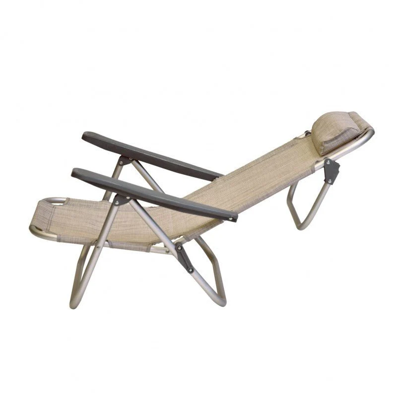 Coppia di spiaggine da mare pieghevoli PRO in alluminio beige con poggiatesta | Xone - Image 16