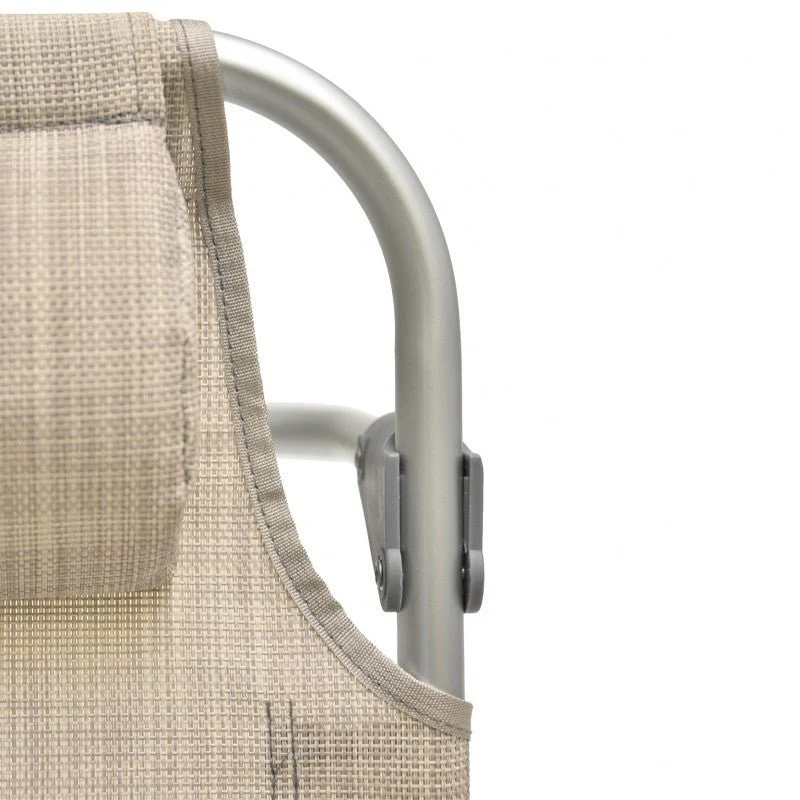 Coppia di spiaggine da mare pieghevoli PRO in alluminio beige con poggiatesta | Xone - Image 20