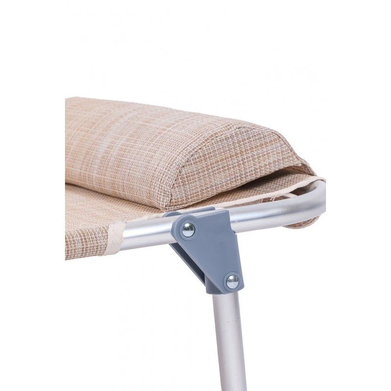 Coppia di spiaggine da mare pieghevoli PRO in alluminio beige con poggiatesta | Xone - Image 6