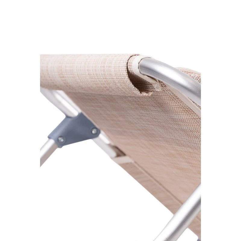 Coppia di spiaggine da mare pieghevoli PRO in alluminio beige con poggiatesta | Xone - Image 9