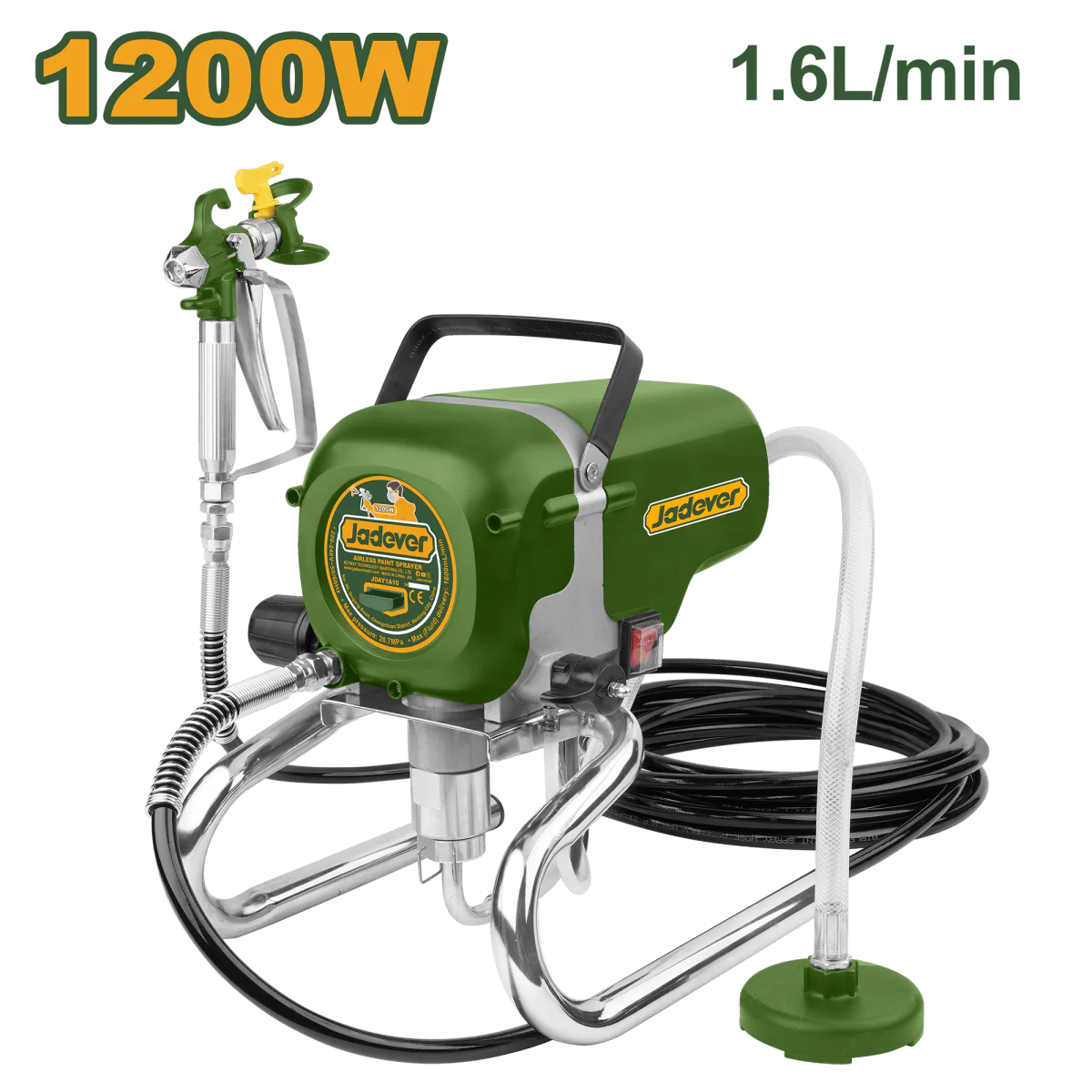 Pompa airless elettrica Jadever 1200W 1600 ml/min