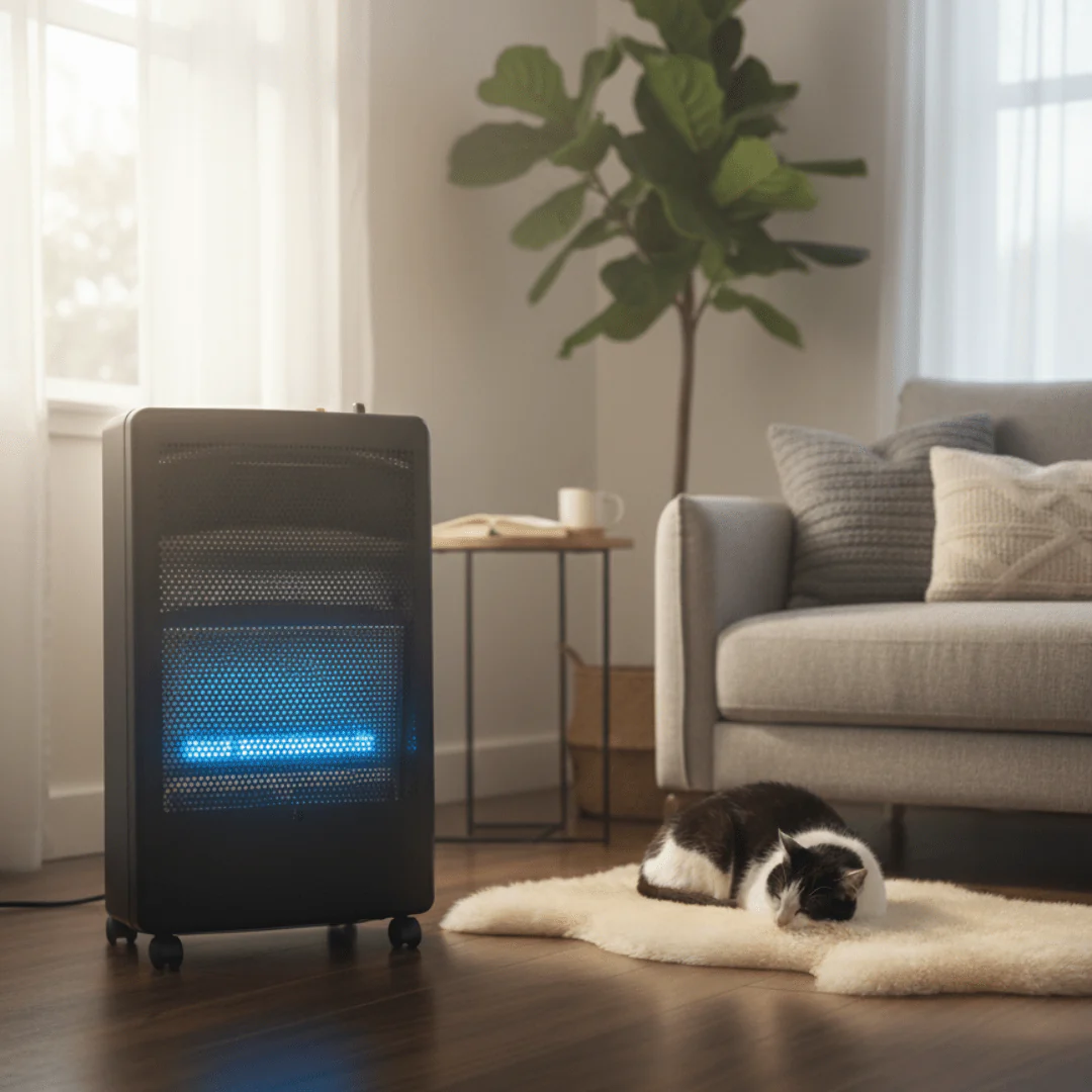 STUFA GPL  PIEGHIEVOLE BLU EMOTION  2,5KW-3,8KW - Image 2