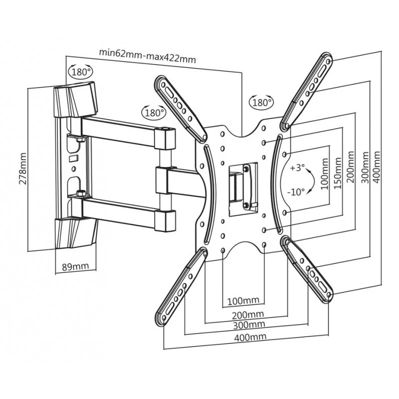 Supporto a muro per TV 32”-55” - Image 3