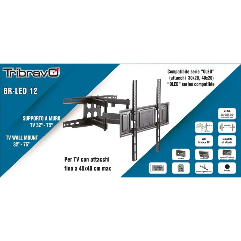 Supporto a muro per Tv Plasma/LCD 32''-75'' - Image 2