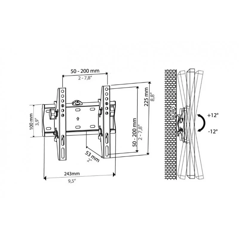 Supporto per TV LCD/ Plasma e CURVED 15''-40” - Image 3