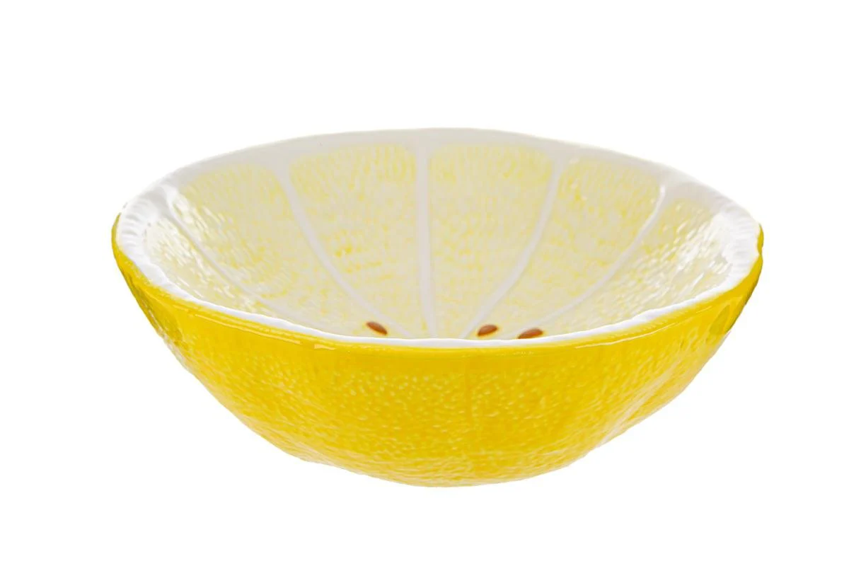 Svuota tasche in ceramica decorazione limone