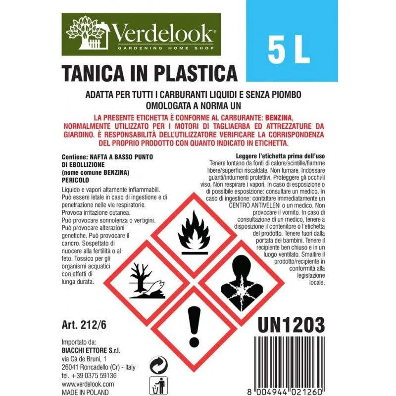 Tanica Carburante Rossa 5lt Verdelook - Image 4