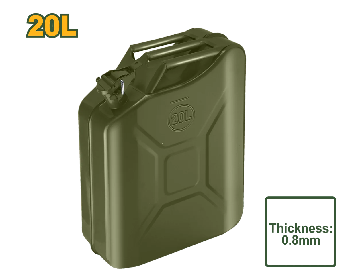 Tanica Carburante Verticale in Acciaio 10L e 20L con Chiusura di Sicurezza - Image 2